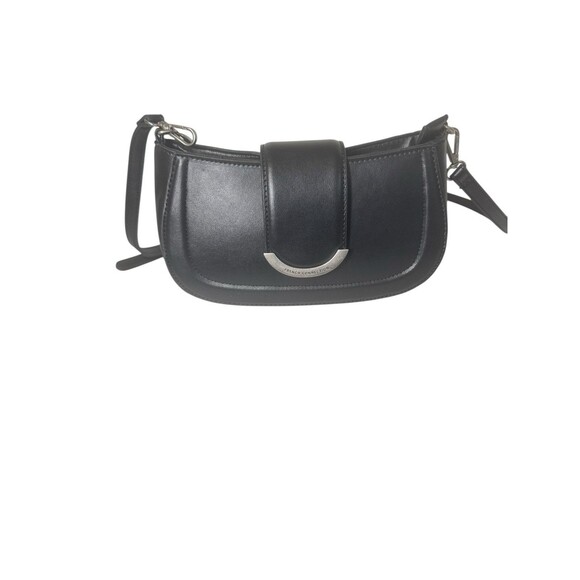 French Connection Maud  Baguette Shoulder Bag Chain Crossbody Vegan Faux Leather - Picture 5 of 16
